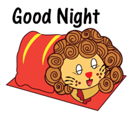 Cute and Active Lion sticker #14439723