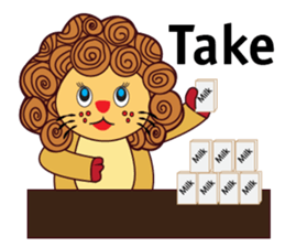 Cute and Active Lion sticker #14439726