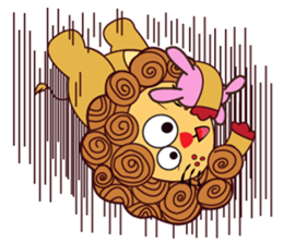 Cute and Active Lion sticker #14439727