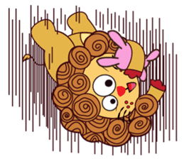 Cute and Active Lion sticker #14439727