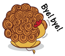 Cute and Active Lion sticker #14439728