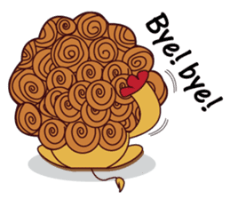Cute and Active Lion sticker #14439728