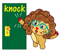Cute and Active Lion sticker #14439729