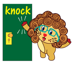 Cute and Active Lion sticker #14439729