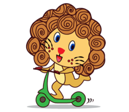 Cute and Active Lion sticker #14439732