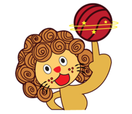 Cute and Active Lion sticker #14439733