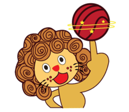 Cute and Active Lion sticker #14439733