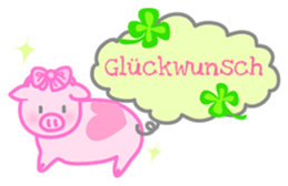 Celebration and Congratulation in German sticker #14441109