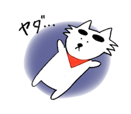 Big-Eyebrows Dog sticker #14441821