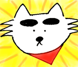 Big-Eyebrows Dog sticker #14441824