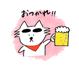 Big-Eyebrows Dog sticker #14441832