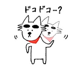 Big-Eyebrows Dog sticker #14441835