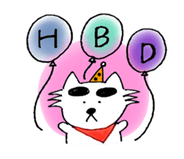 Big-Eyebrows Dog sticker #14441845