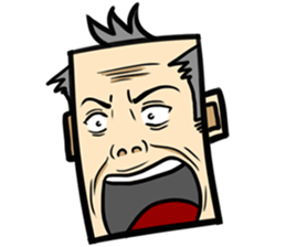 Stubborn old man sticker #14442096