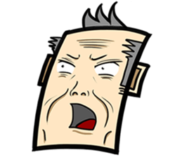 Stubborn old man sticker #14442100
