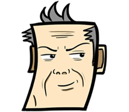 Stubborn old man sticker #14442105