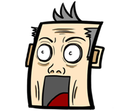 Stubborn old man sticker #14442106