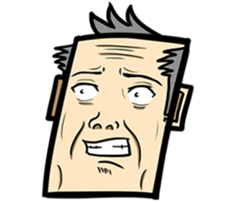 Stubborn old man sticker #14442109