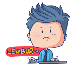 Chibi Employee sticker #14443428