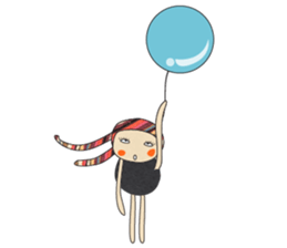 Mischievous Rabbit Zebra sticker #14445125