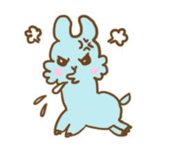 Blue Green Alpaca sticker #14445615