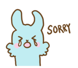 Blue Green Alpaca sticker #14445626