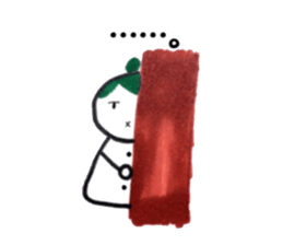 Girls snowman sticker #14446163