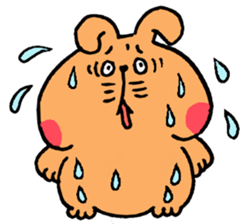 Speaking cute rabbit. sticker #14447208