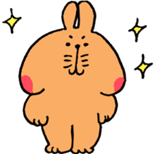 Speaking cute rabbit. sticker #14447213