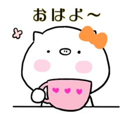 pig face3 sticker #14447359