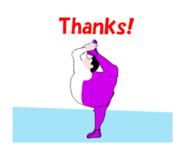 An obesity figure skater's animation. sticker #14448094