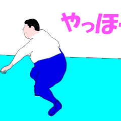 An obesity figure skater's animation.
