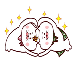 Love sticker of Matsukichi and Hanachan sticker #14448122