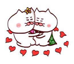Love sticker of Matsukichi and Hanachan sticker #14448142