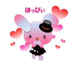 Rabbit and bear daily(heart) sticker #14448304