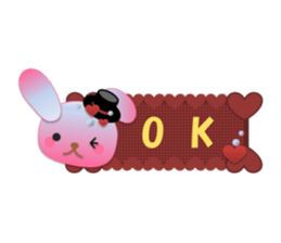Rabbit and bear daily(heart) sticker #14448305