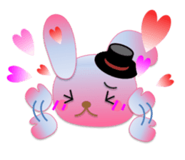 Rabbit and bear daily(heart) sticker #14448306