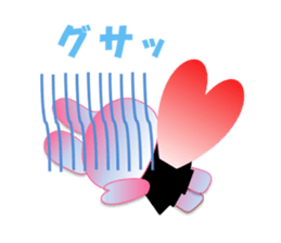 Rabbit and bear daily(heart) sticker #14448308