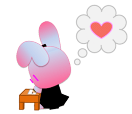 Rabbit and bear daily(heart) sticker #14448312