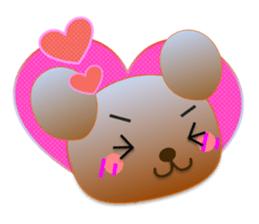 Rabbit and bear daily(heart) sticker #14448323
