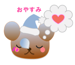 Rabbit and bear daily(heart) sticker #14448327