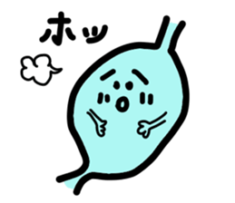 physical condition stomach,hands sticker #14448561