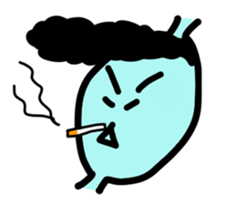 physical condition stomach,hands sticker #14448563