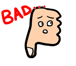 physical condition stomach,hands sticker #14448569