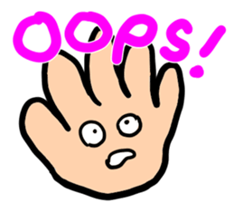 physical condition stomach,hands sticker #14448570