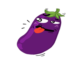 I am Eggplant. sticker #14448583