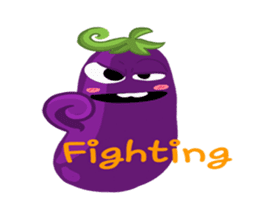 I am Eggplant. sticker #14448584