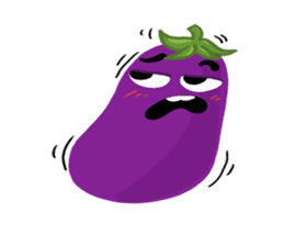 I am Eggplant. sticker #14448591