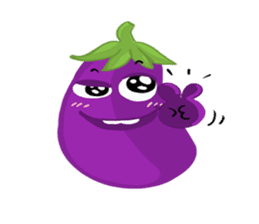 I am Eggplant. sticker #14448592