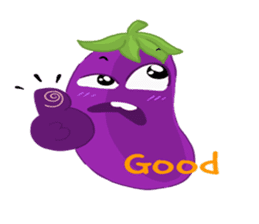 I am Eggplant. sticker #14448593